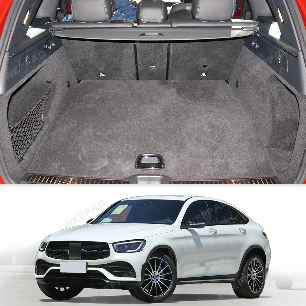 Cargo Liner For Mercedes Benz GLC Class X253 SUV 2016-2022 Car Trunk Mats Carpet With Backrest Protectors Cargo Mats Accessories