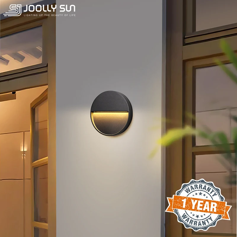 

JoollySun Outdoor Wall Light Waterproof Wall Lamp LED Sconce for Patio Porch Garden Modern Home Decor Lighting Fixture Aluminium