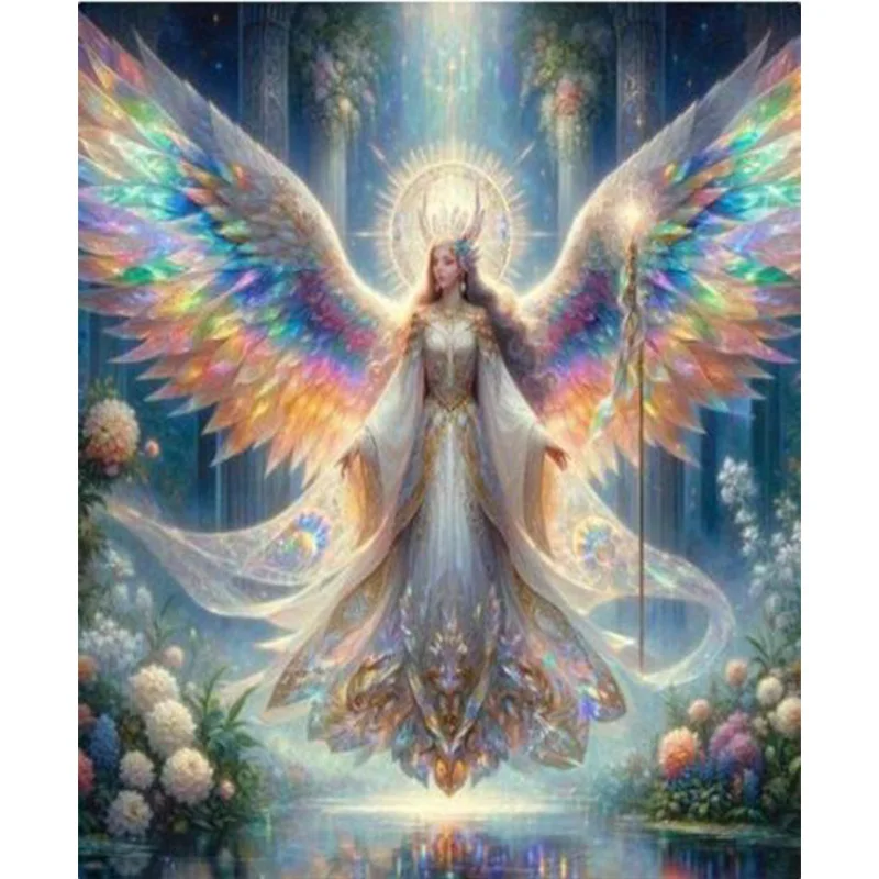 

AB Diamond Diamond Painting Holy Angel Diamond Embroidery Kit Wall Decoration Hanging Painting