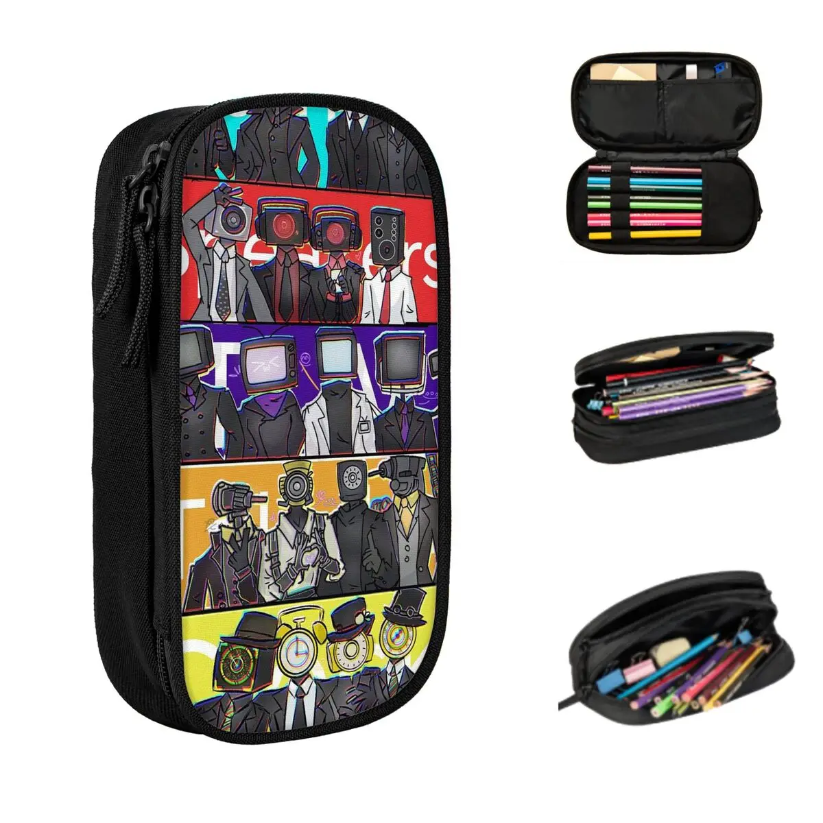 

Game Titan Speakerman Skibidi Toilet Pencil Case for Kids School Pen Box Pencil Bag Stationery Supplies Pen Holder Bag