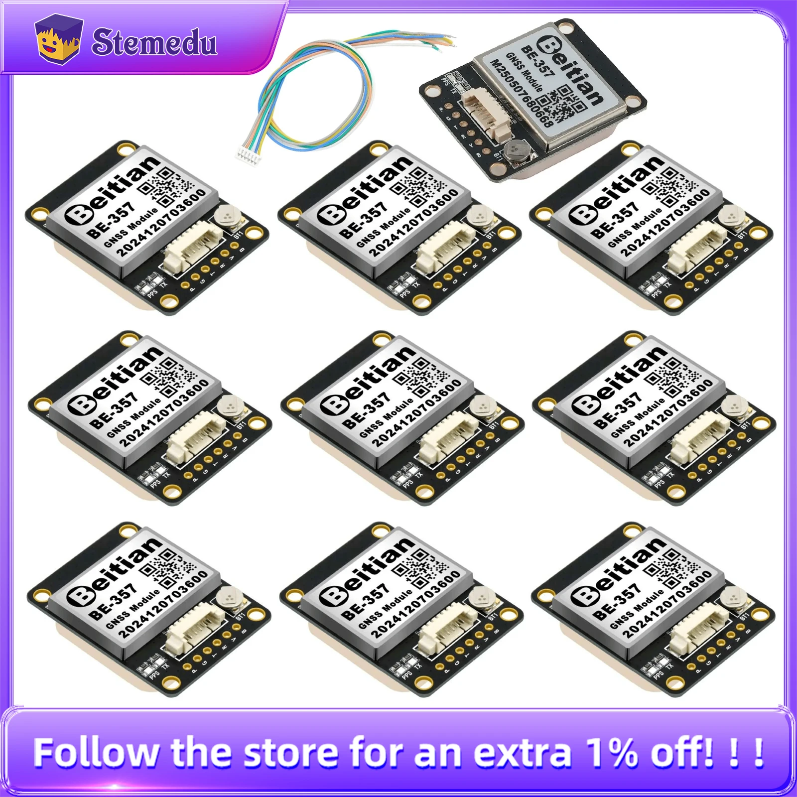 10 قطعة/الوحدة Beitian BE-357 BE357 GPS وحدة بروتوكول مزدوج لطائرة بدون طيار FPV عودة التحكم في الطيران الثابتة الجناح العودة الإنقاذ الطائرة بدون طيار أجزاء