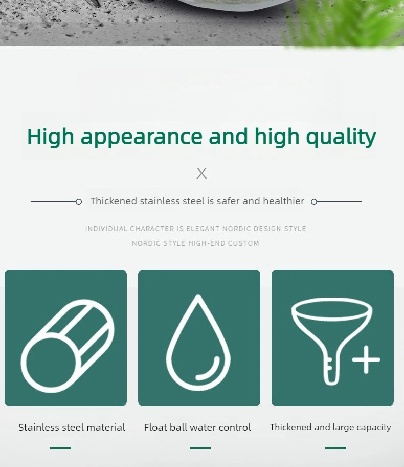 Stainless Steel Pet Water Dispenser with Float Ball Valve Automatic Dog Water Bowl Auto Refill Outdoor Hanging Pets Waterer