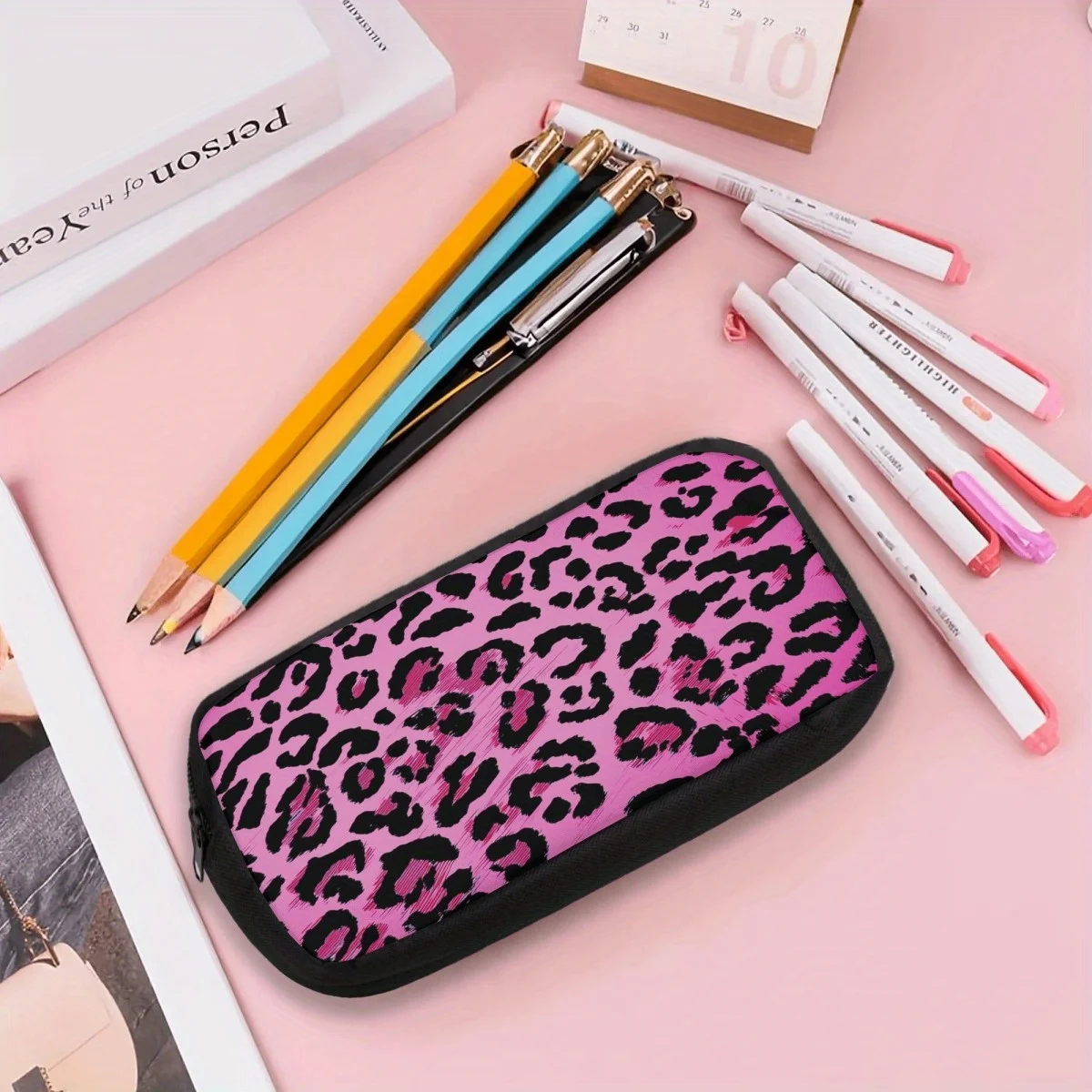 Multi-purpose Storage Zipper Pencil Bag, Anti-snag Zipper Stationery Pen Case, Essential Supplies for Student Daily School Use