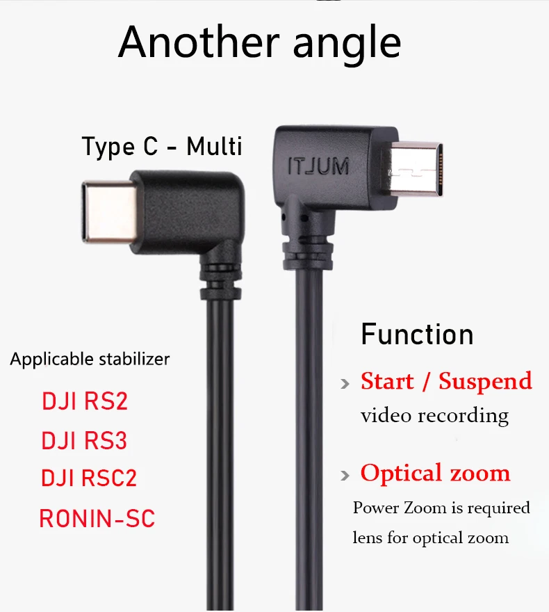 DJI Ronin RSC2 RS2 RS3 stabilize usb-c to multi  Sony camera multi cable  type-c to multi dji stabilizer type-c connect cable