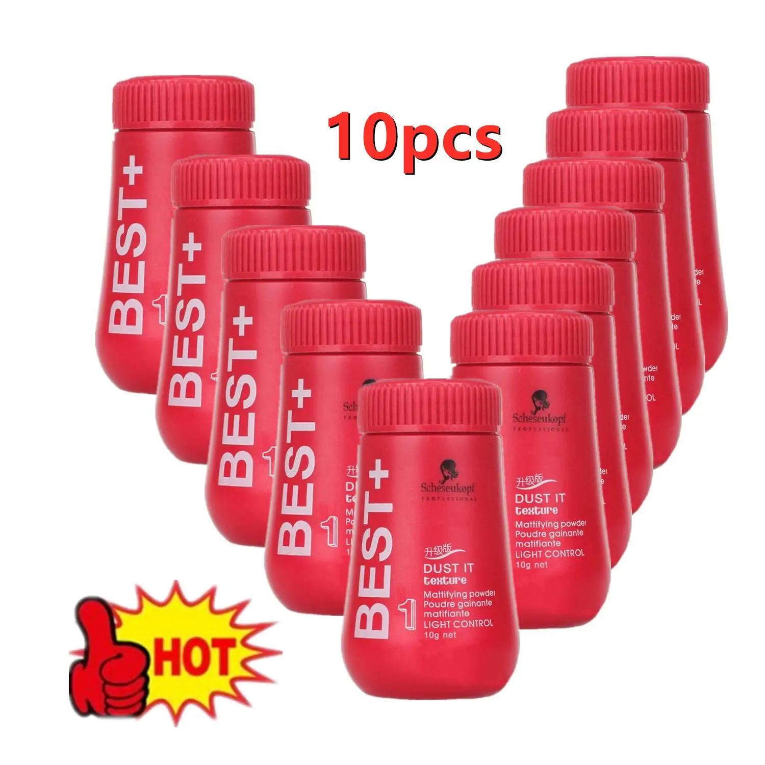 

10pcs Fluffy Hair Powder Absorb Grease Clean Hair Increase Hair Volume Mattifying Hair Powder Finalize Hair Care Styling Product