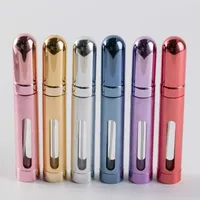 12ml Empty Refillable Perfume Bottle Travel Portable Mini Women Parfum Atomizer Spray Cosmetic Containers Aluminum