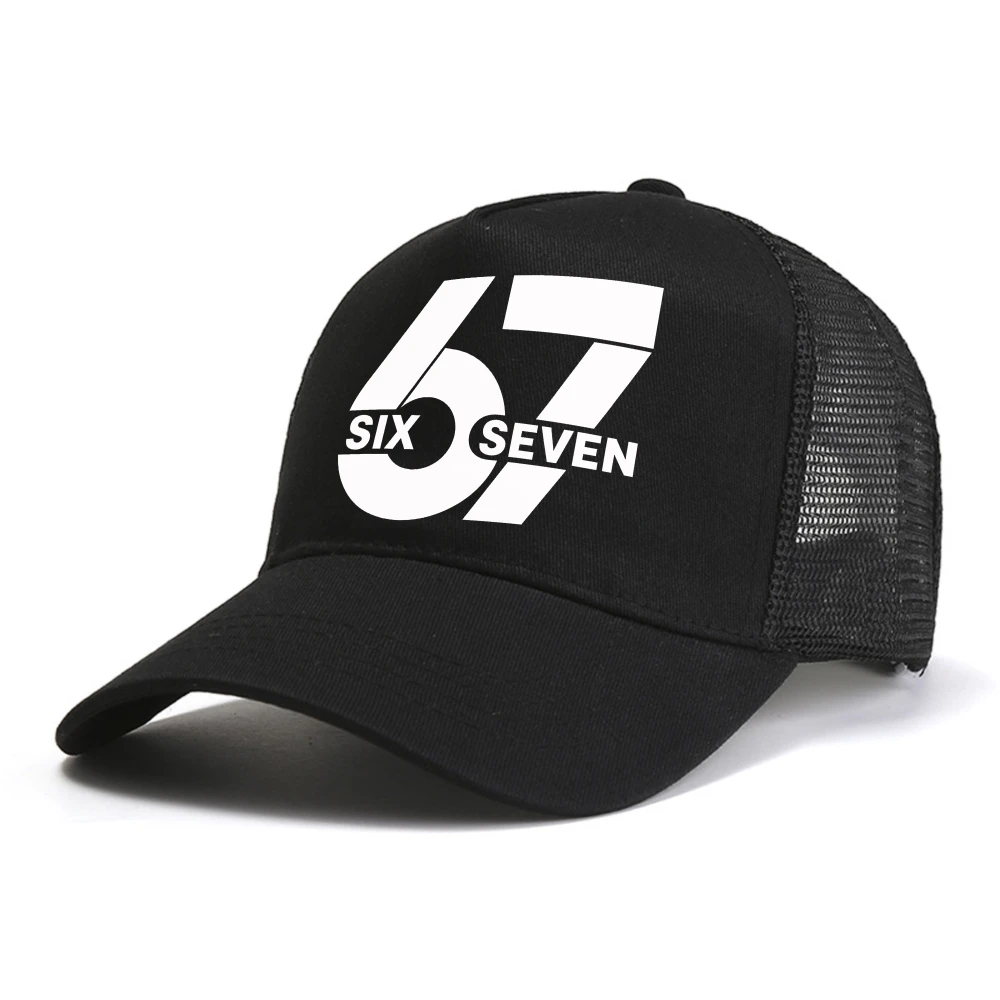 Six Seven 6 7 Unisex Baseball Caps Vintage Outdoor Summer Adjustable Snapback hat casual Breathable mesh trucker hats