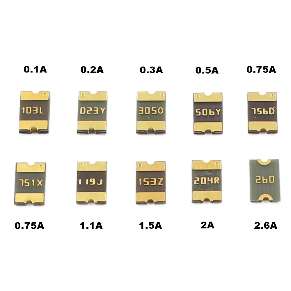 PTC Resettable Fuse 1812 SMT SMD 0.1A 0.2A 0.3A 0.5A 0.75A 1.1A 1.5A 2A 2.6A 6V 8V 13.2V 15V 16V 24V 30V 60V MF-MSMF BOURNS