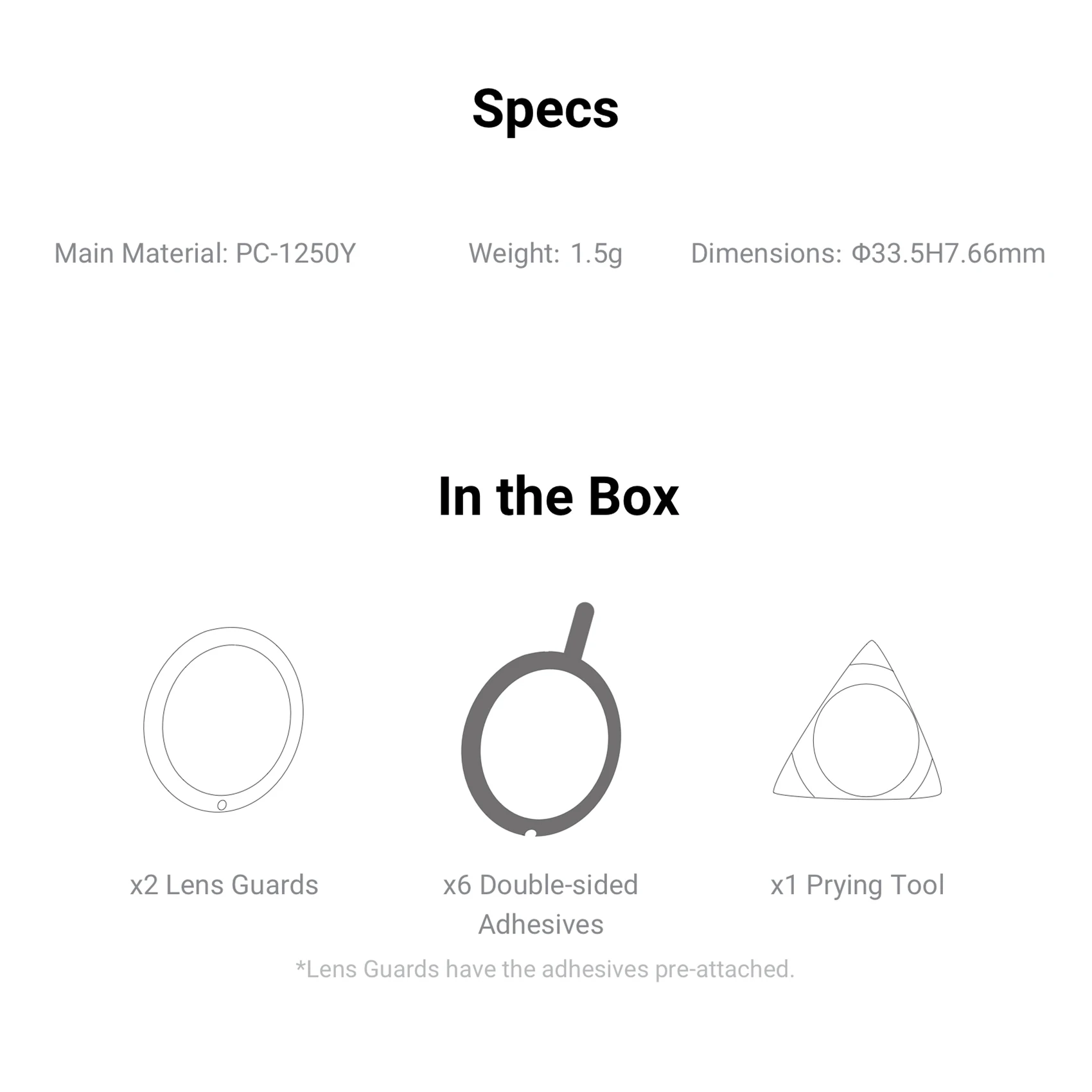 Insta360 ONE X2용 렌즈 가드 렌즈 가드 보호 파노라마 렌즈 보호대 스포츠 카메라 액세서리