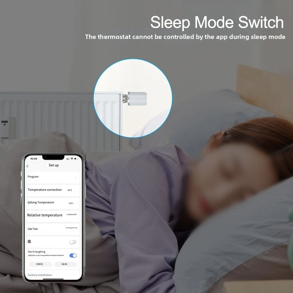Smart Thermostatic Radiator Valve For Zigbee For Tuya with Programmable Weekly Schedule and Remote App Connectivity