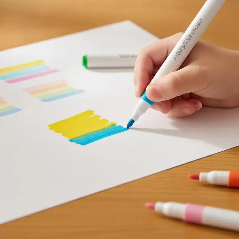 Portable Acrylic Marker Pen Set Washable Non Bleed Layable Art Paint Pens for Kids Travel Drawing Creative Gift