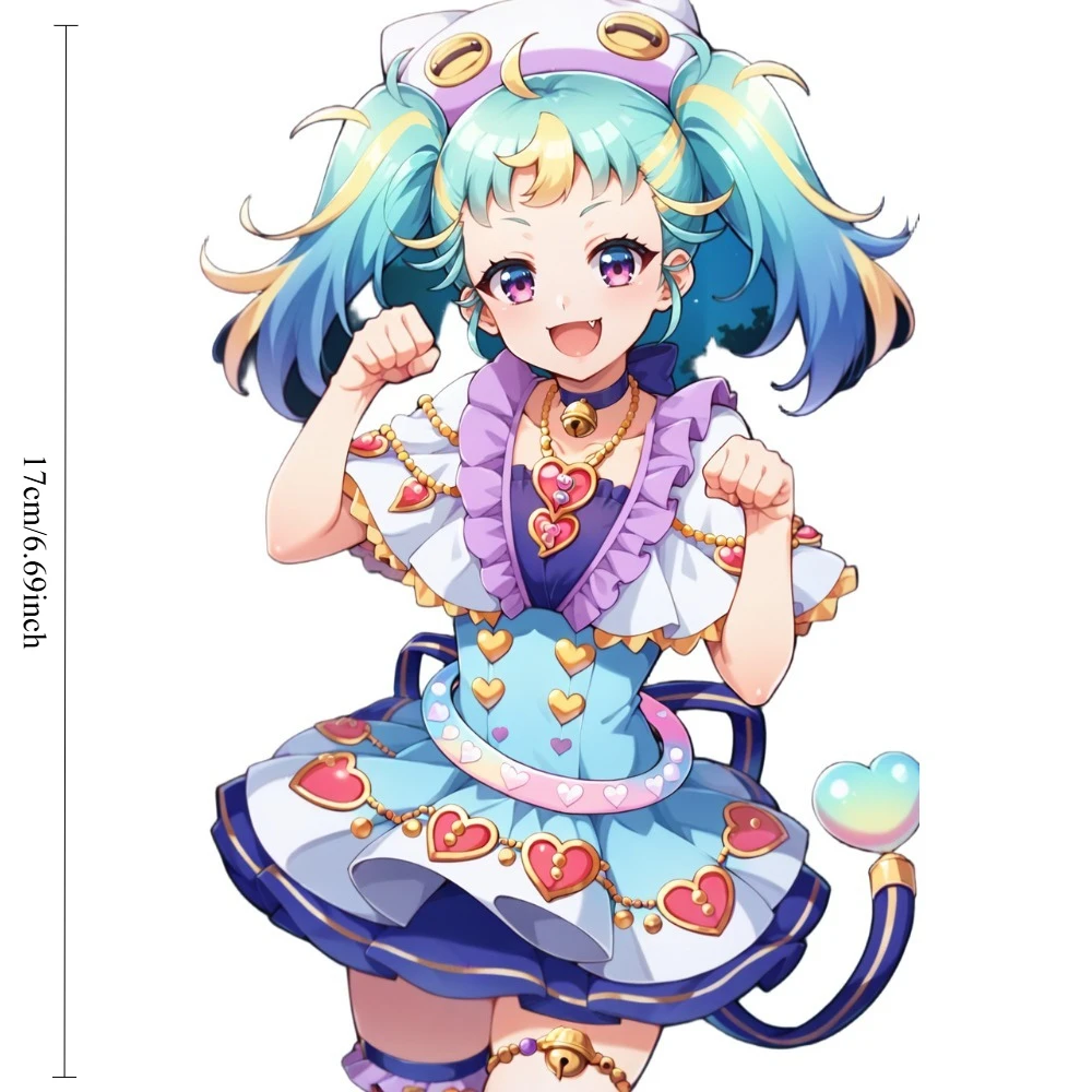 Myamu Waccha Primagi Anime Vinyl Car Sticker, 17cm Waterproof Decal for Motorcycle, Auto Body, Window, Helmet & Laptop Decor