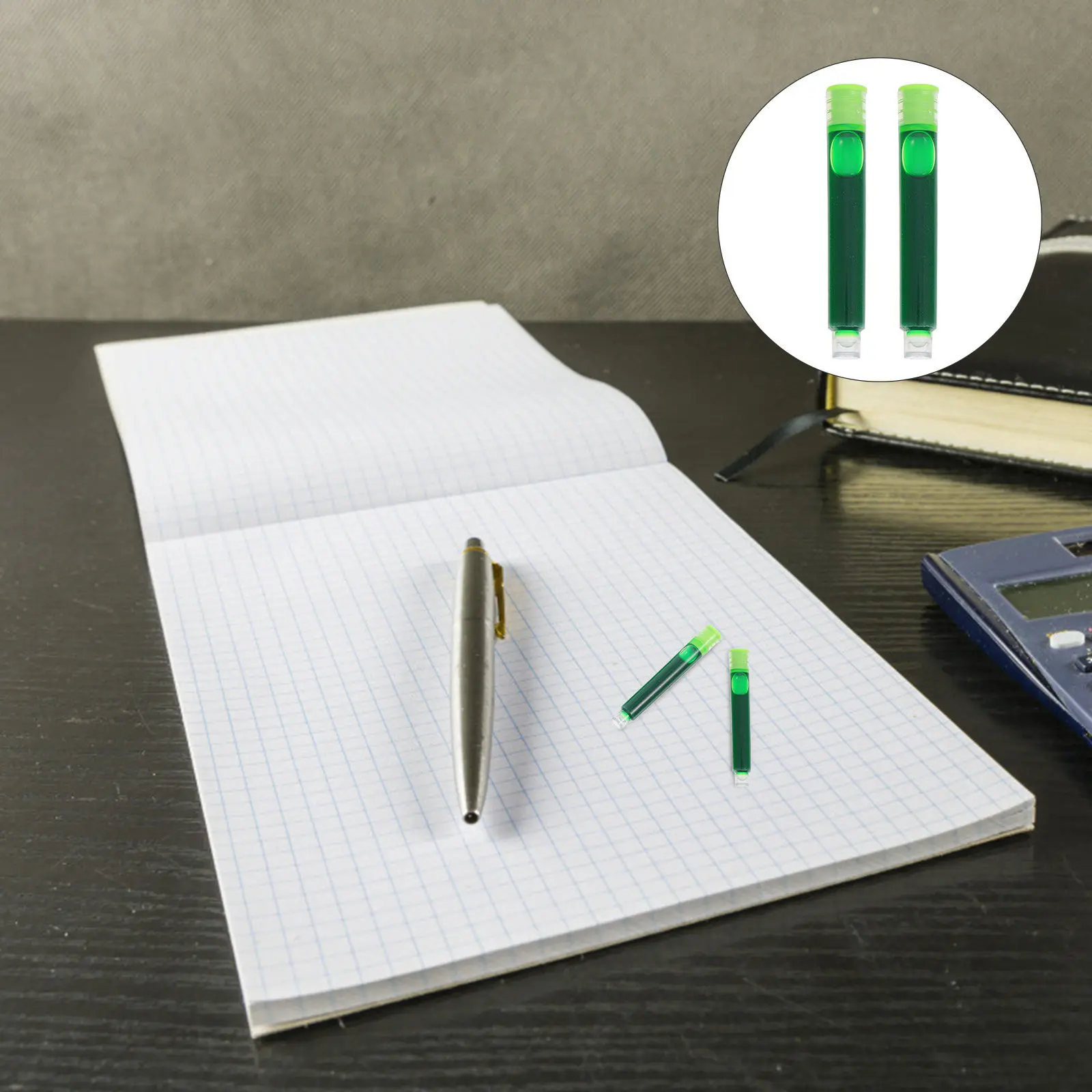 50Pcs Universal Fountain Pen Ink Absorber Plastic Ink Fill Assistant Refill Tool for Writing Practice Students Stationery