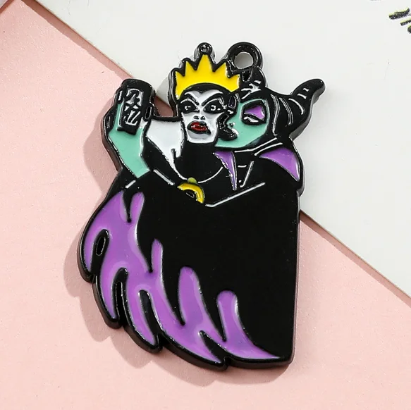 

Лот из мультфильма, 10 шт., очаровательные ювелирные изделия, эмалированное ожерелье, серьги, браслет, кулон, аксессуары «сделай сам», сплав металла