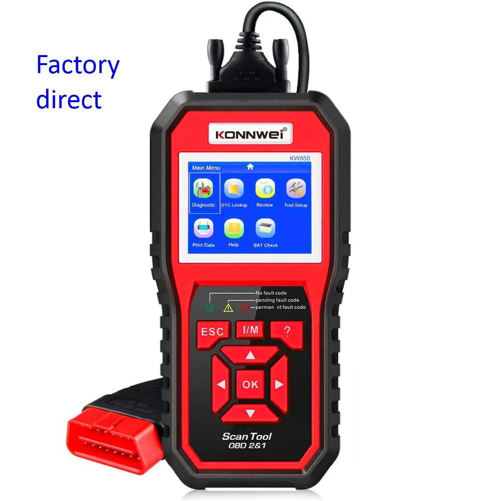 

KW850 Vehicle Fault Detector OBD2 Scanner foxwell nt301 automotriz auto Diagnostic Tool For All Cars