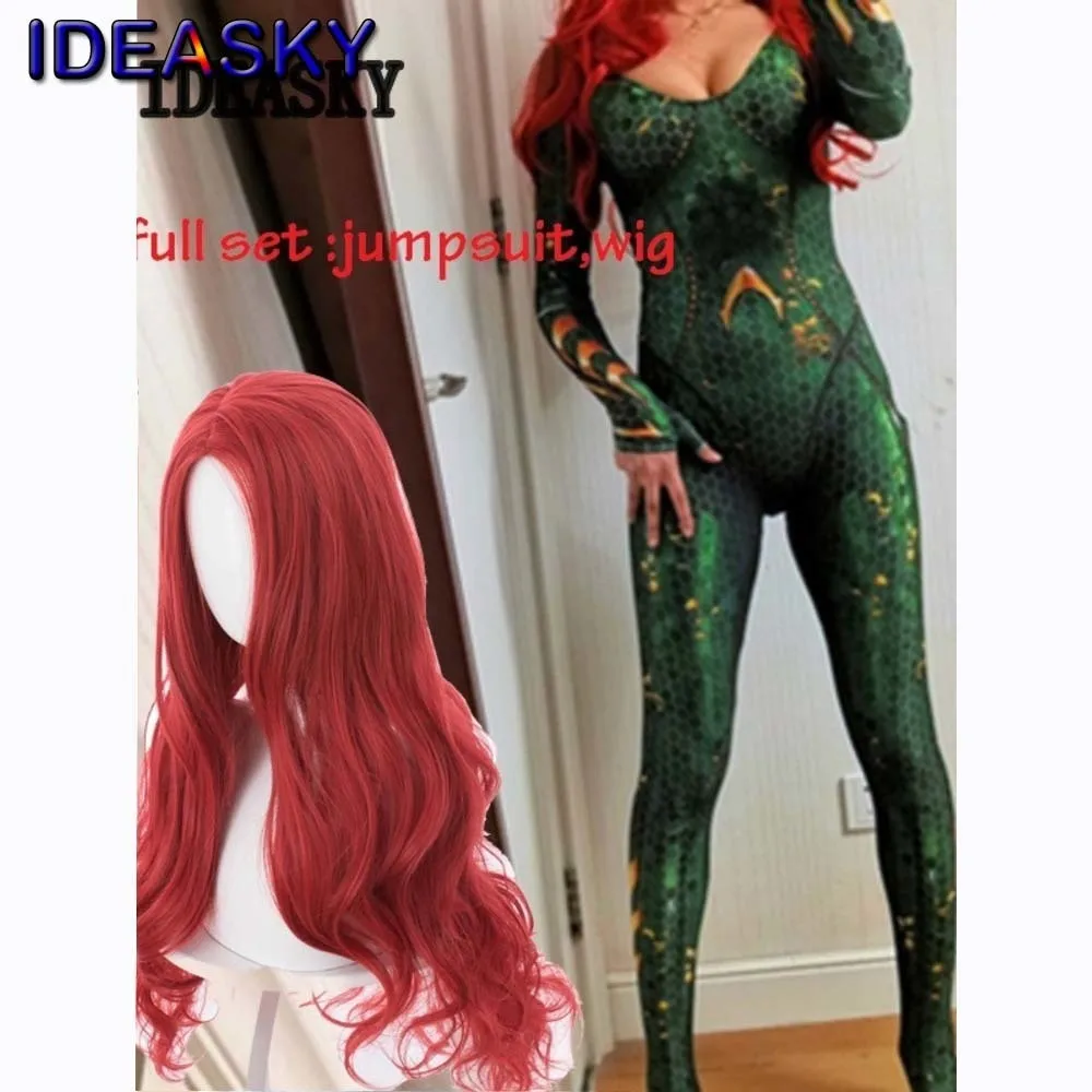 هالوين كرنفال فيلم ميرا تأثيري أمان و ميرا زي خارقة باروكة شعر مستعار للنساء Zentai ارتداءها دعوى حللا للكبار #1