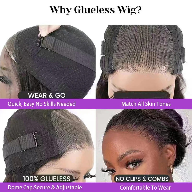 Plussign pita elastis untuk Wig, dengan sabuk karet untuk Wig anti selip 1/2 buah pita elastis untuk membuat persediaan Wig dengan 2 kait