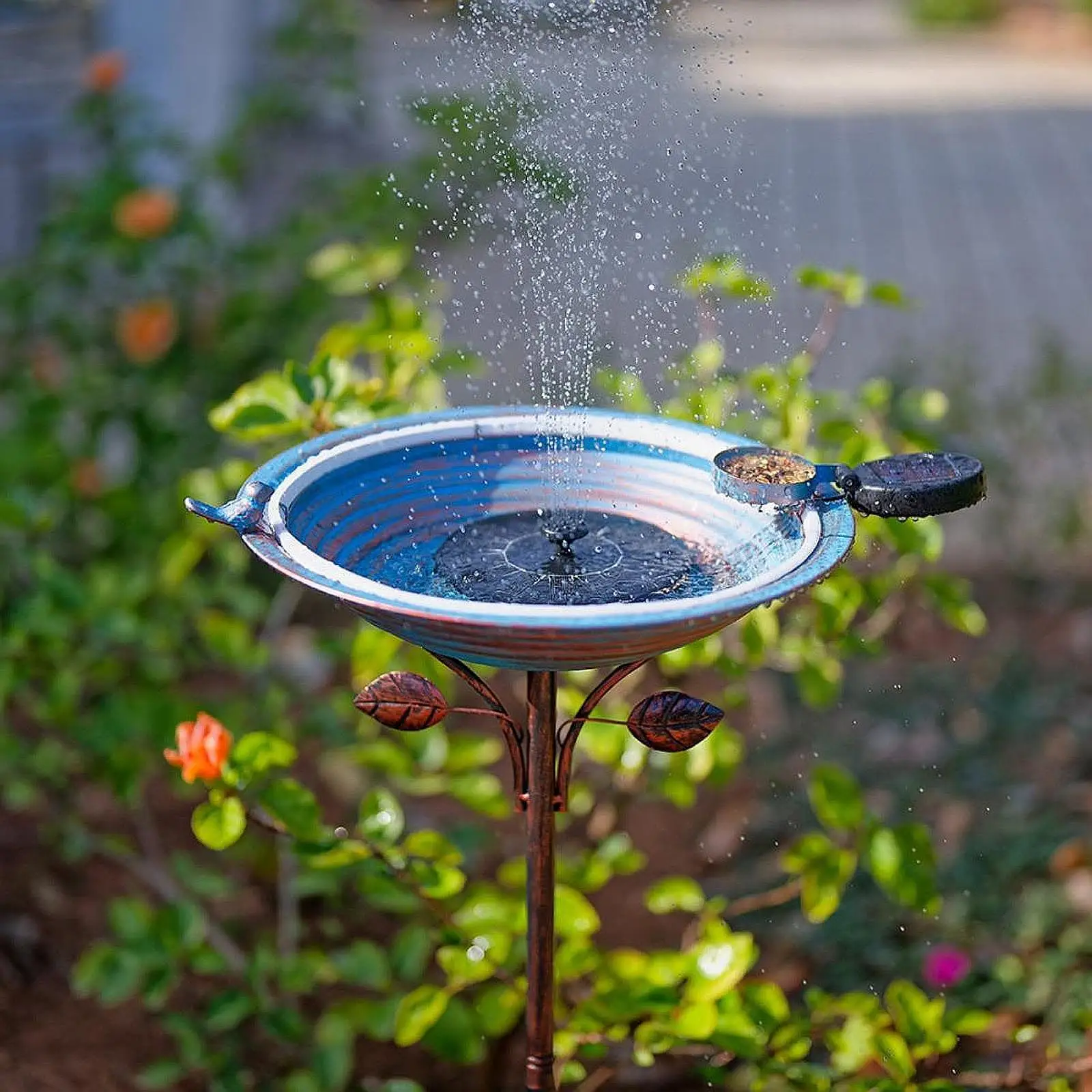 

Birdfeeder Easy to Install Birdbath for Bird Watcher Patio Outdoor Garden