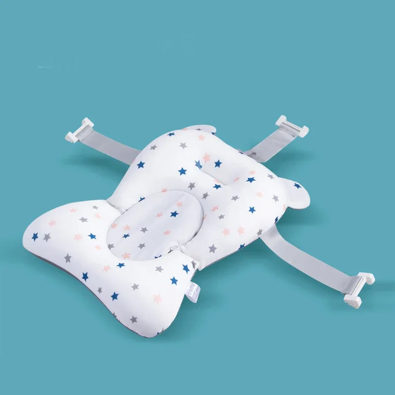 Baby Bath Seat Support Mat  Infant Anti-Slip Soft Comfort Body Cushion Foldable Baby Bath Tub Pad Chair Newborn Bathtub Pillow