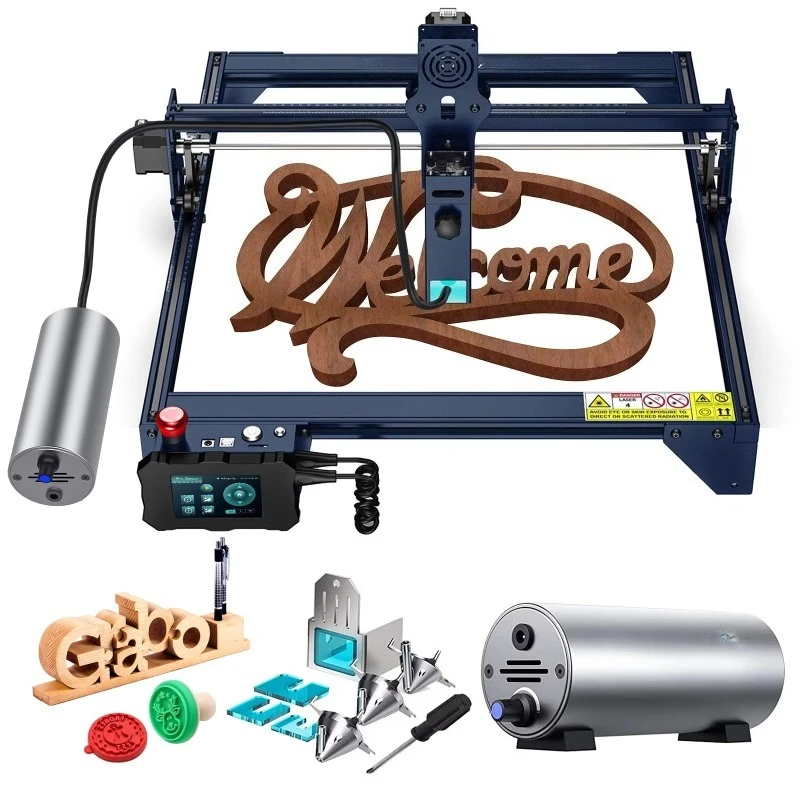 

YTYIN A10 S10 X7 Pro Engraving Machine 50W Touch Screen 30 L/min Air Assist Compressor CNC Engraver Offline Mark