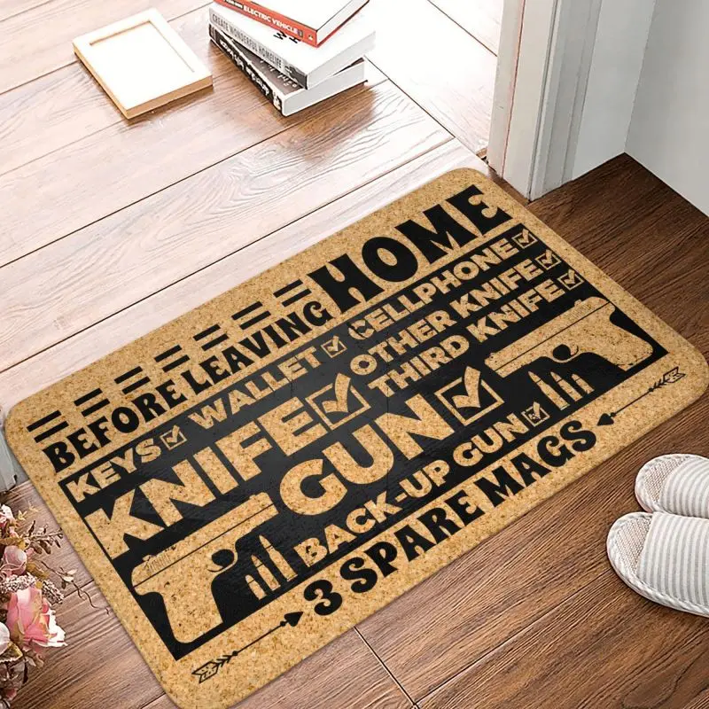 Custom Keys Wallet Phone Doormat Mat Anti-Slip Bath Kitchen Balcony Welcome Rug Carpet 40*60cm