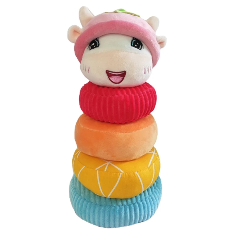 

Stuffed Animal for Doll with Rattle Ring Kindergarten Teaching Aid Girls Boys Gi