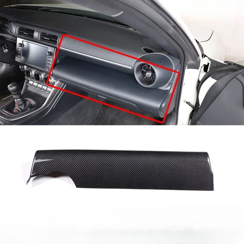 

Для TOYOTA 86 GR86 GT86 для SUBARU BRZ настоящее сухое углеродное волокно 2022, приборная панель, центральная консоль, автомобильные принадлежности