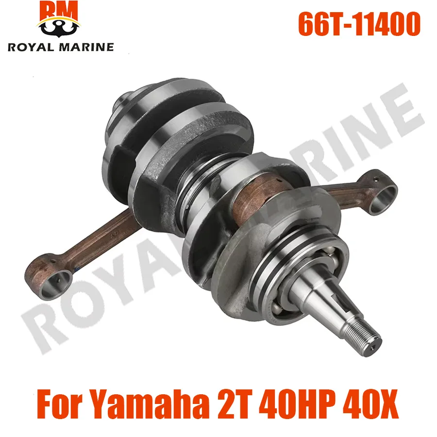 66T-11400 6F5-11400 Crankshaft Assy For Yamaha Outboard Motor 2 Stroke 40HP 40X 66T-11400-01 6F6-11400-00