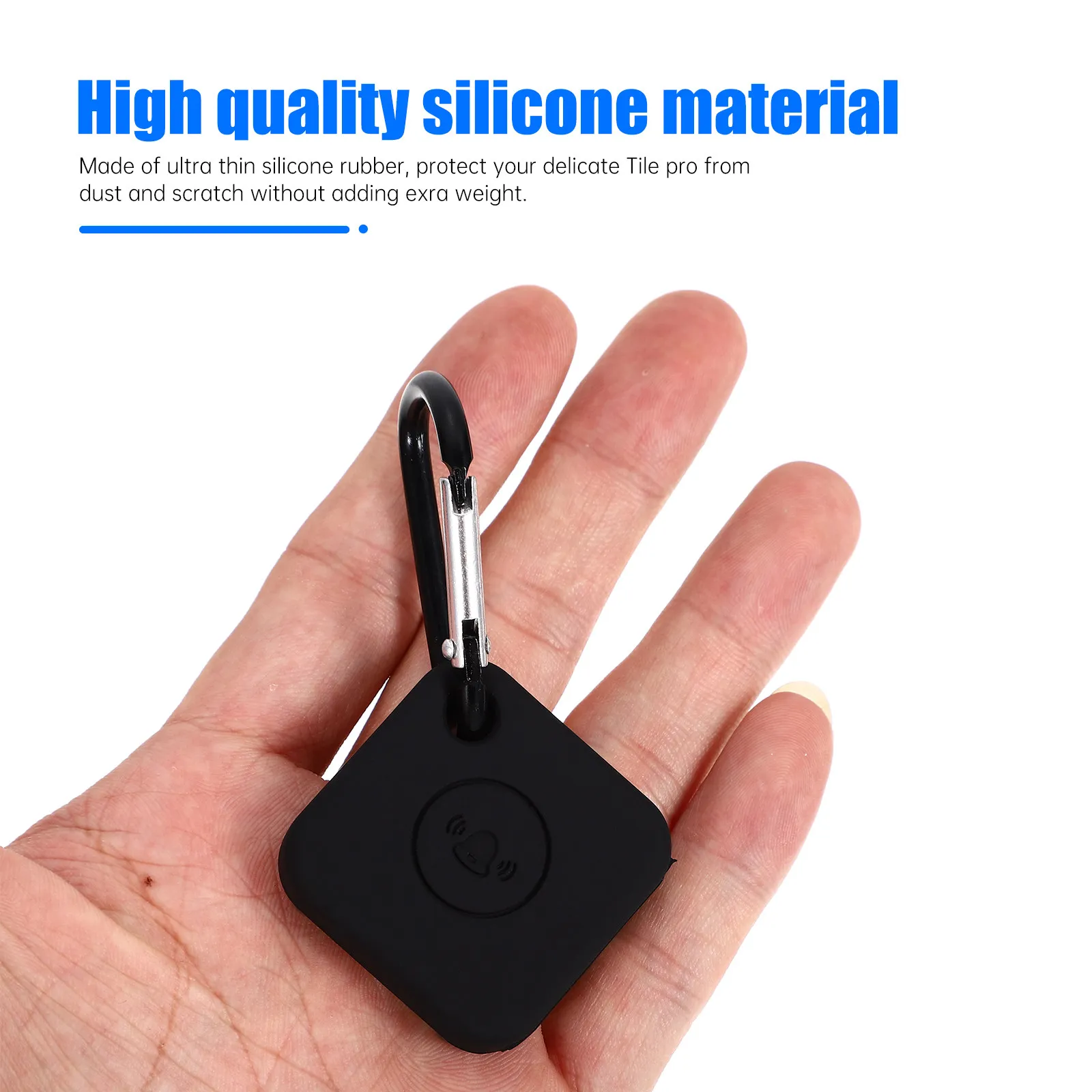

Smart Tracer Protective Silicone Cover Easy Install Portable Case Keychain Compatible with Tile Mate Lightweight Anti-Scratch