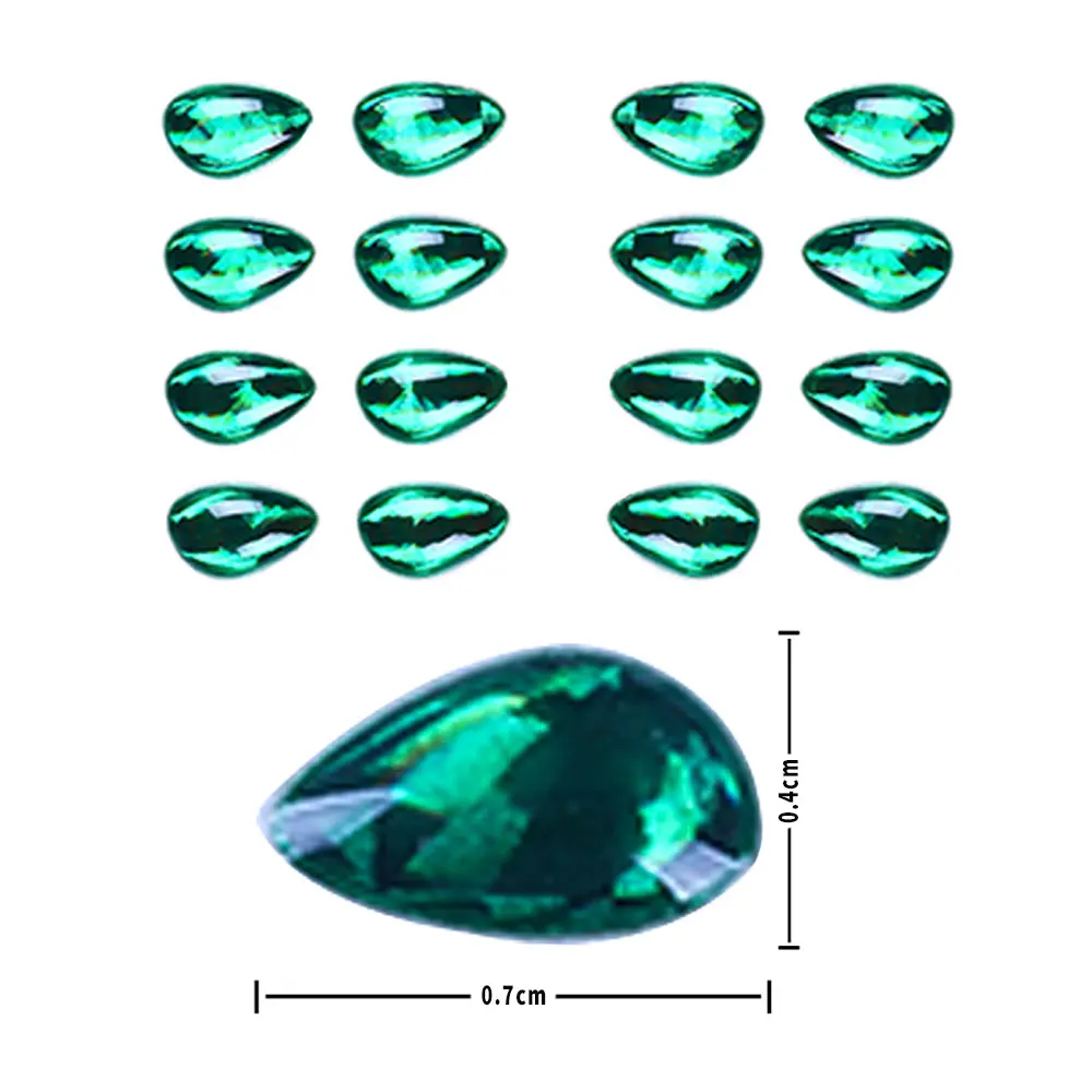 Angelköder-Augen 372 Stück Wassertropfen / Rund 3D-Simulations-Augapfel für Down-Crankbait, Minnow, Popper, VIB Künstliche Fischaugen – Detail 11