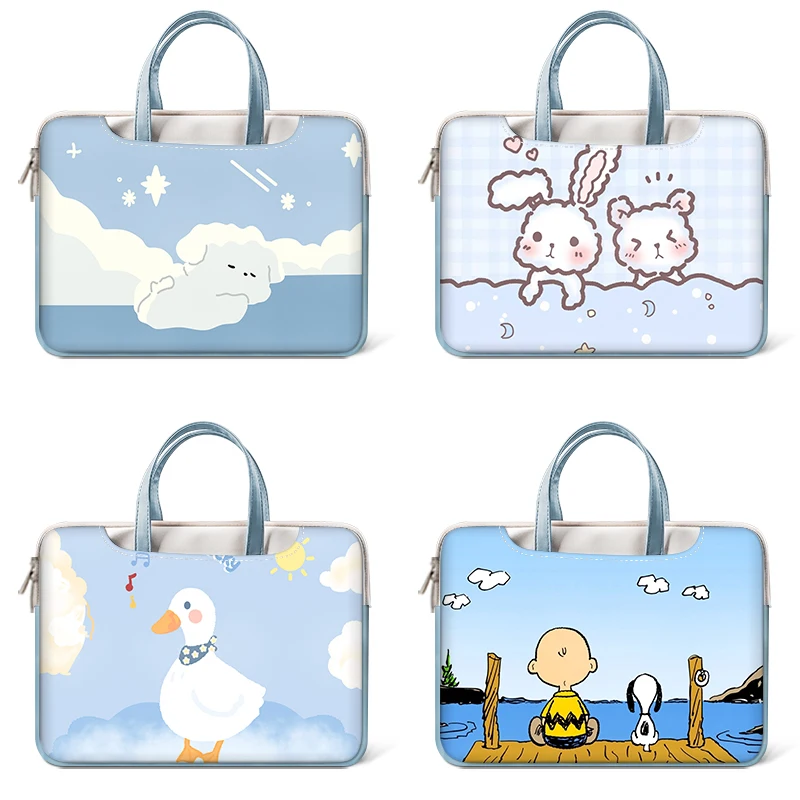 Imagem -01 - Computador Shockproof Laptop Sleeve Case Bolsa de Mão Multiuso Macbook hp Lenovo Acer 13 14 15 17 Desenhos Animados computador shockproof laptop sleeve case bolsa de mao multiuso macbook hp lenovo acer 13 14 15 17 desenhos animados 01