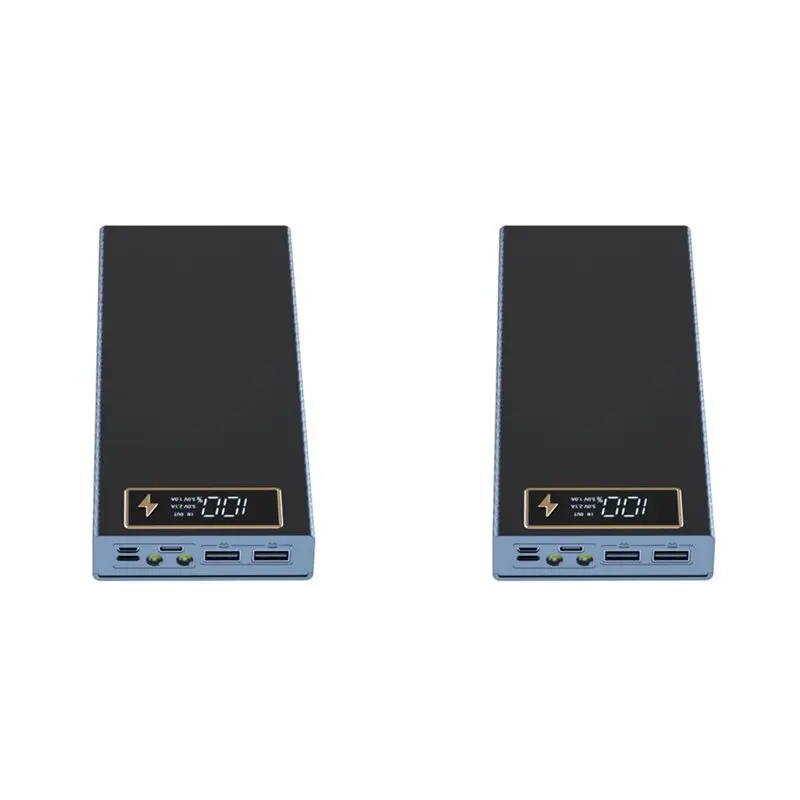 

ABGI-2X Быстрозаряжаемый съемный корпус для повербанка DIY на 8 аккумуляторов 18650, без пайки, без батарей