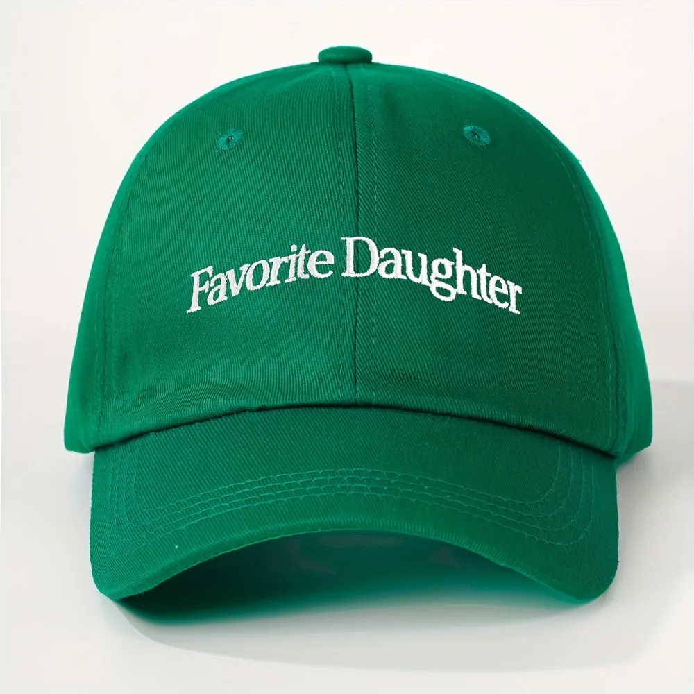 1 قطعة قبعة بيسبول مطرزة بلون واحد للنساء ، قبعة سائق قابلة للتعديل قابلة للتنفس للترفيه في الهواء الطلق للرجال ، مناسبة للحفلات