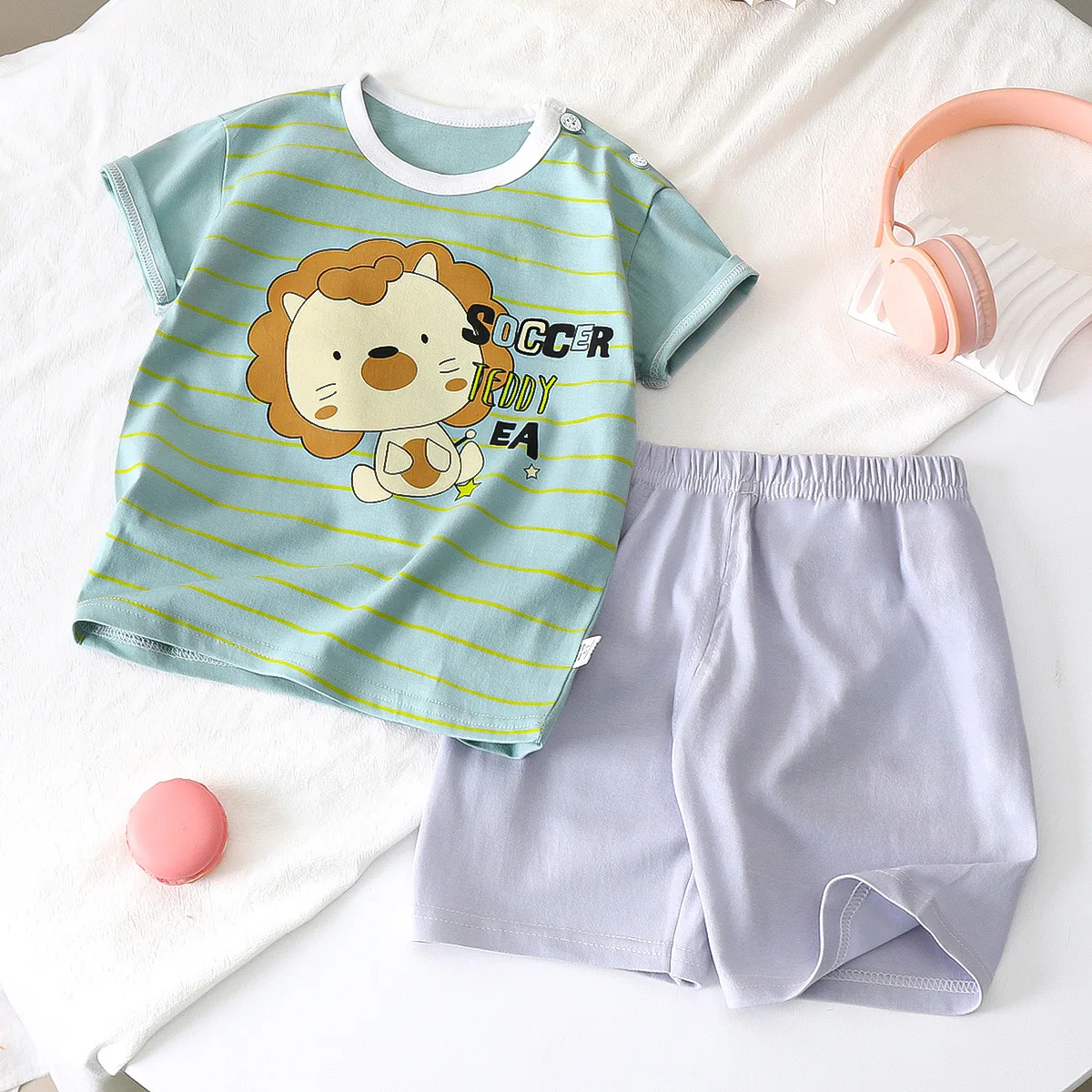 New Summer Children Short Sleeved Suit Boys Shorts Clothes Girls T-shirt Set children Clothing Set kids clothes