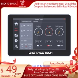 BIGTREETECH Panda Touch 5 Inch Touch Screen Wifi Display For Bambulab P1P P1S Multi-Printer Control Wireless Klipper Screen