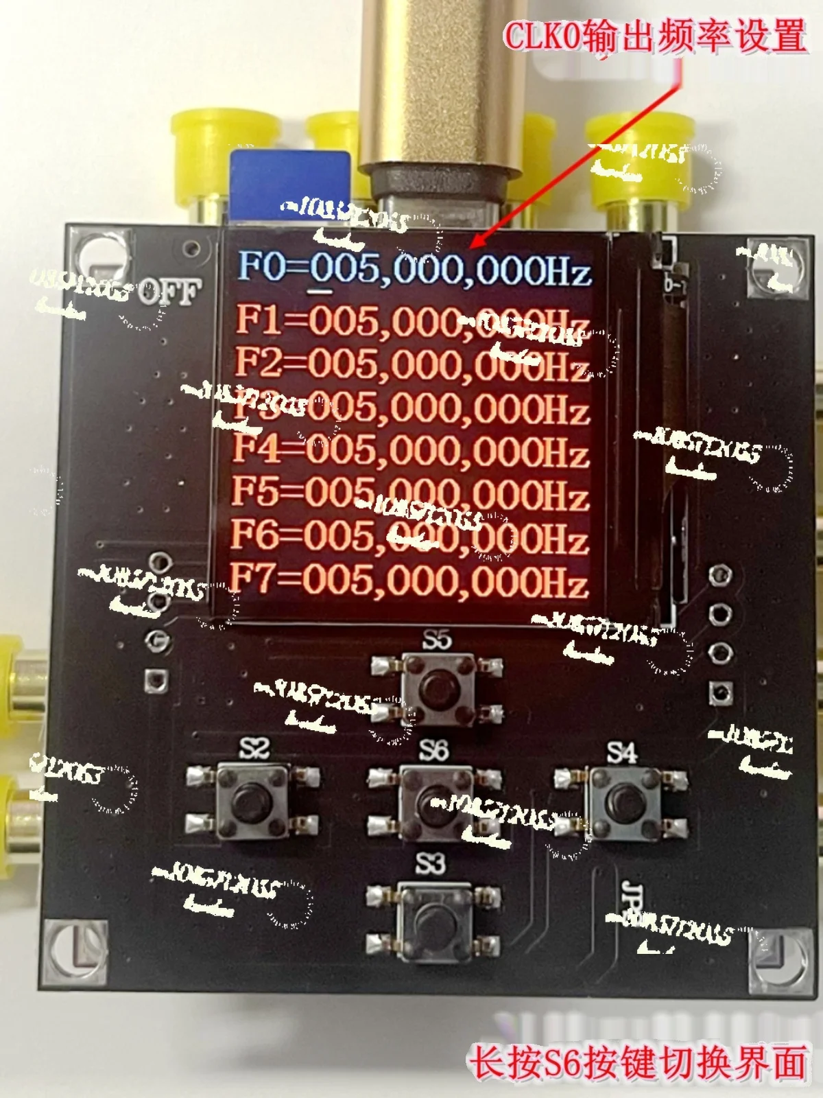

Apply toWYDZ-5351B clock generator, module, signal generator Si5351B 8-channel clock source