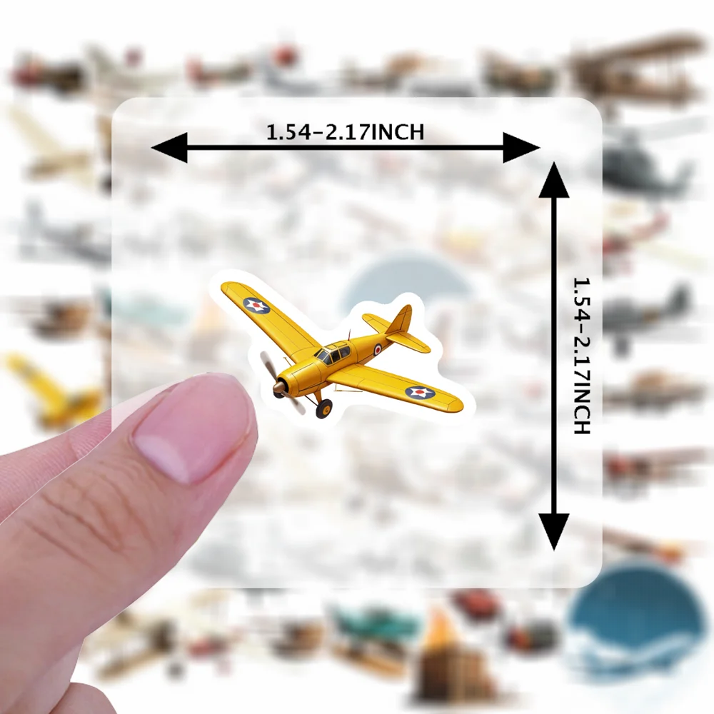 35-100 szt. Naklejki z historii lotnictwa, vintage naklejki podróżnicze, naklejki z samolotami do gitary, DIY, deskorolki