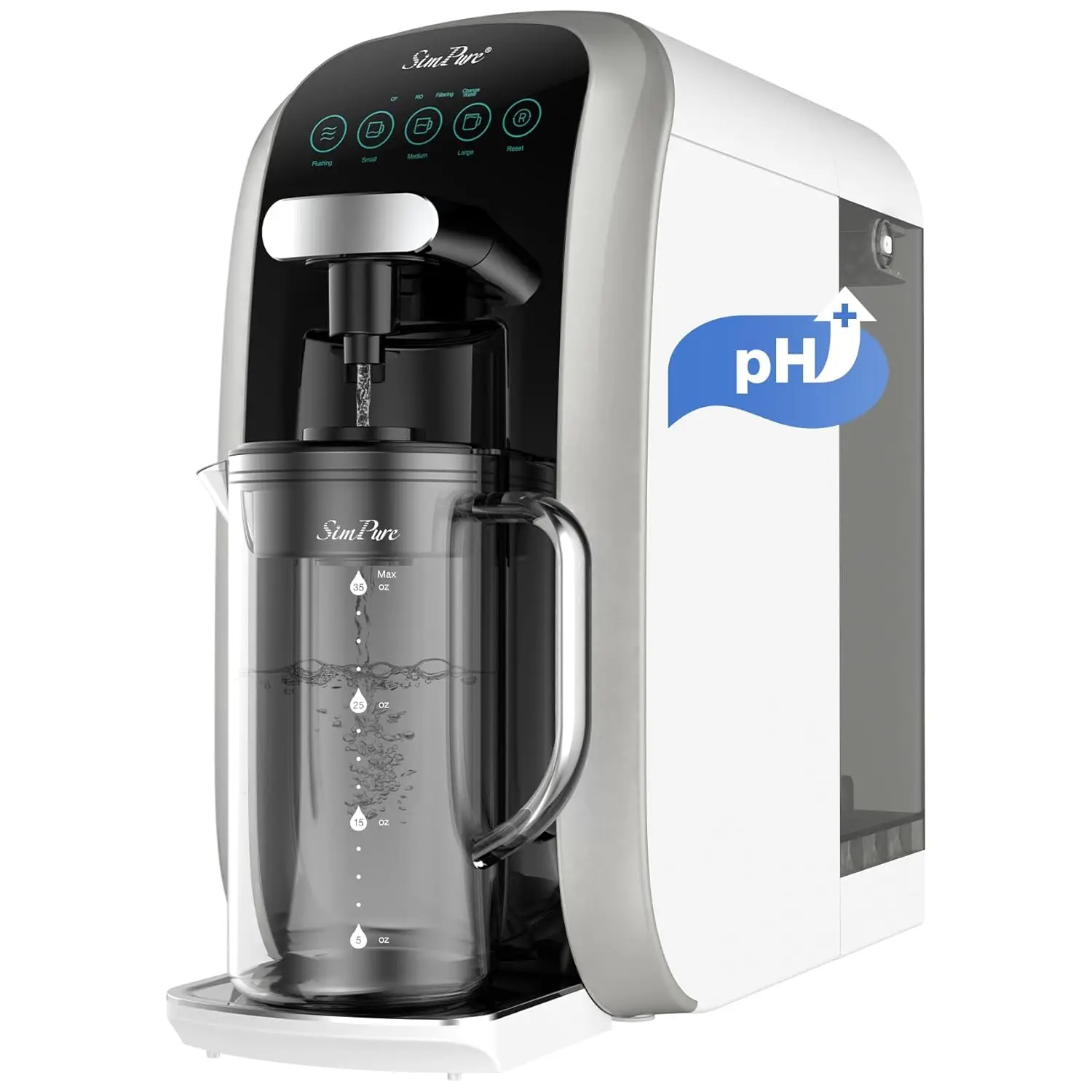 

Y7T-A Countertop Reverse Osmosis Water Filter, NSF/ANSI 58 Certified, 5 Stage RO Water Filtration System, Water Purifier for Hom