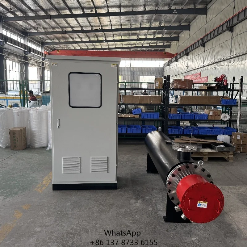 380V Electric Pipeline Water Circulation Heater High-Efficiency 10KW Industrial In-Line Heater With Heating Tube Core Components