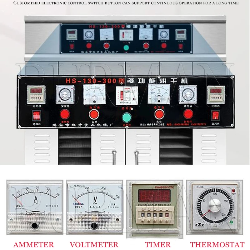 40/50 Layers Vegetables Fruit Dryer Electric Meat  Seafood Food Dehydrator Drying Machine