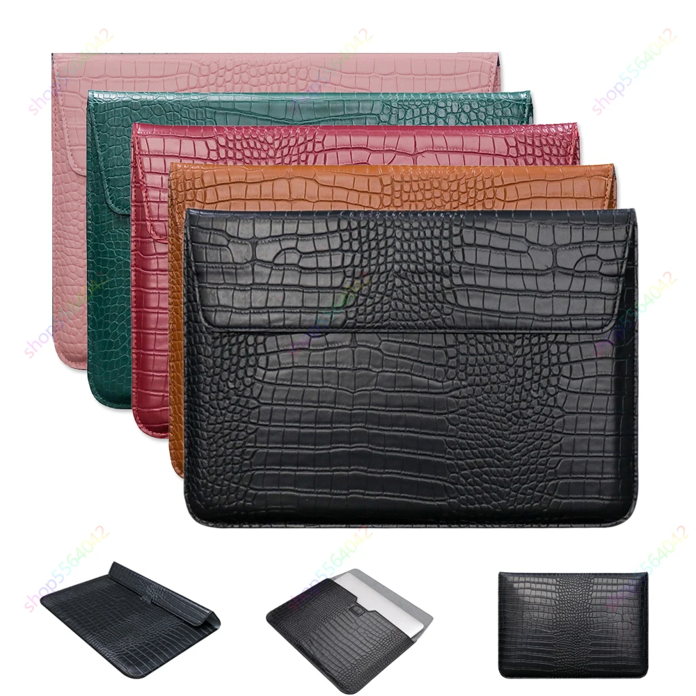 11.5 Inch Universal Tablet Sleeve Bag for Lenovo Tab P11 Pro Gen 2 11.2  Xiaoxin Pad Pro 11.2 Leather Crocodile Skin Tablet Case