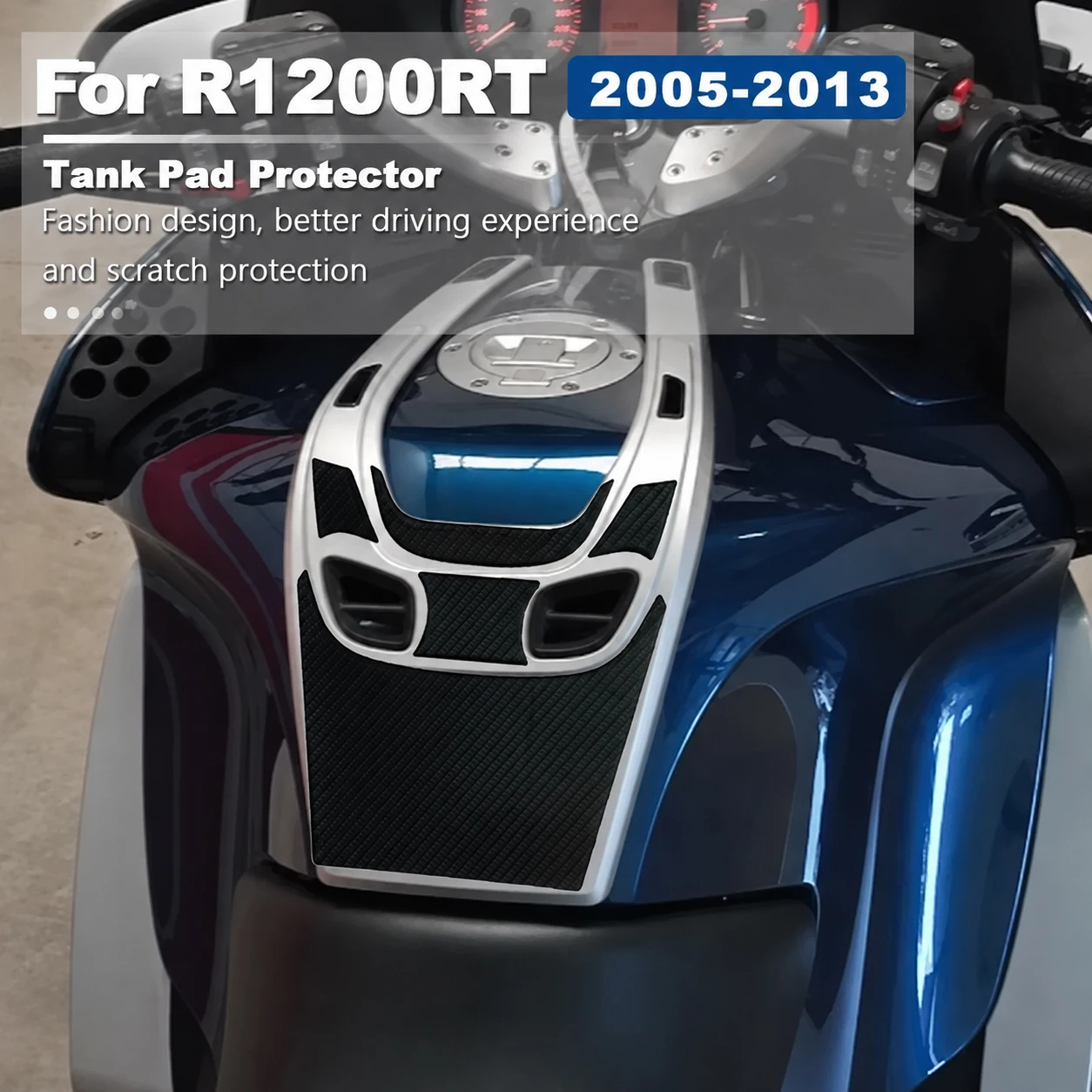 Tank Pad Protector Tankpad Carbon-look For BMW R1200 R 1200 RT 1200RT 2005-2013 2012 2011 2010 Motorcycle Sticker Accessories