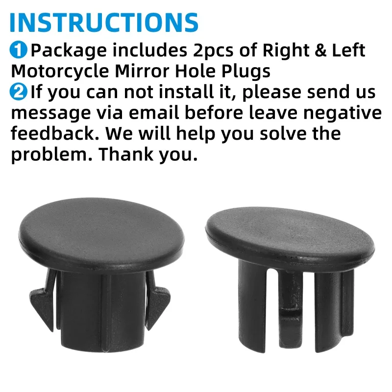 Motorcycle Accessory Fairing Mirror Hole Plugs Black For TOURING Street Glide CVO 121 117 FLHXSE 2023 FLHX 2024