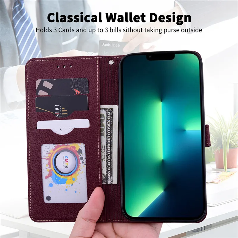 Book Wallet Leather Case For Samsung Galaxy A5 2016 2017 A520 A6 A8 Plus J8 A7 2018 A2 Core A42 A52 A72 A12 M12 Flip Phone Cases view 5