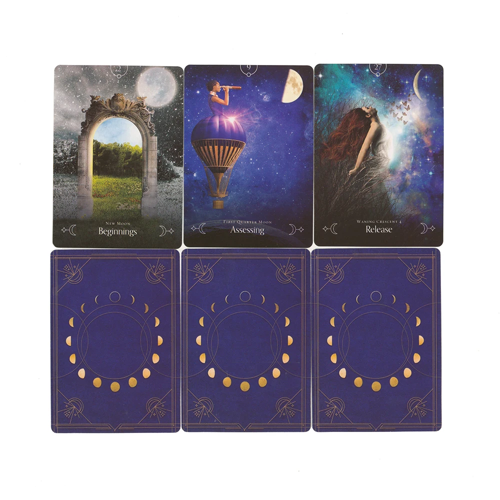 2023 Hot Sell Queen Of The Moon Divination Oracle Cards. Oracle Card Tarot Cards for beginners