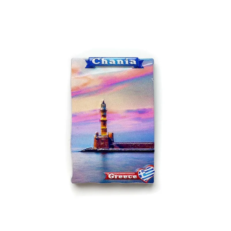 

Crete Greece Hania Iconic Lighthouse Creative Travel Souvenir Gift Magnetic Fridge Magnet