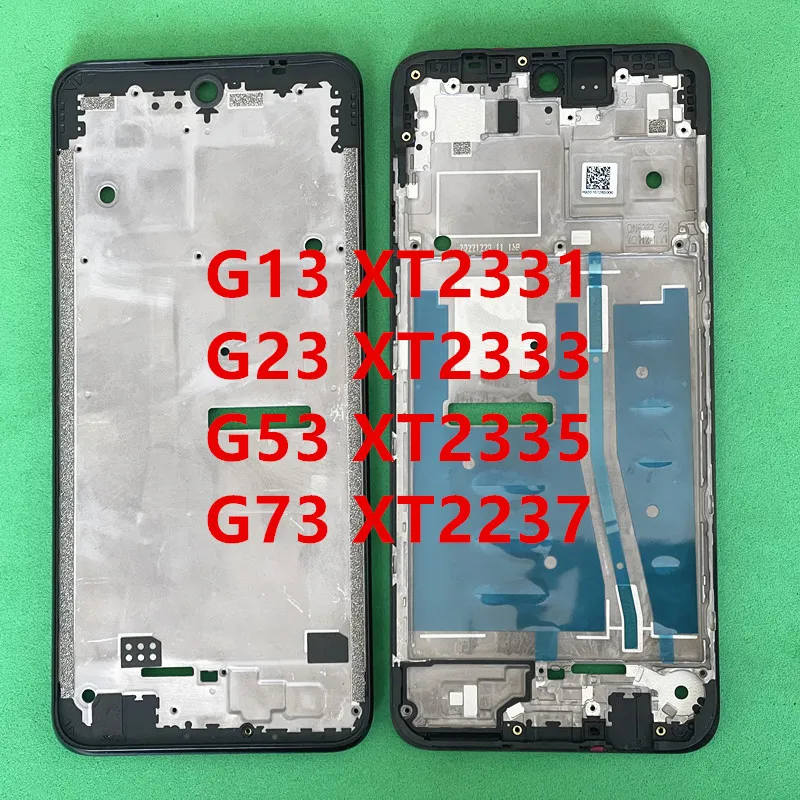 For Motorola Moto G13 G23 G53 G73 Front Housing LCD Display Frame