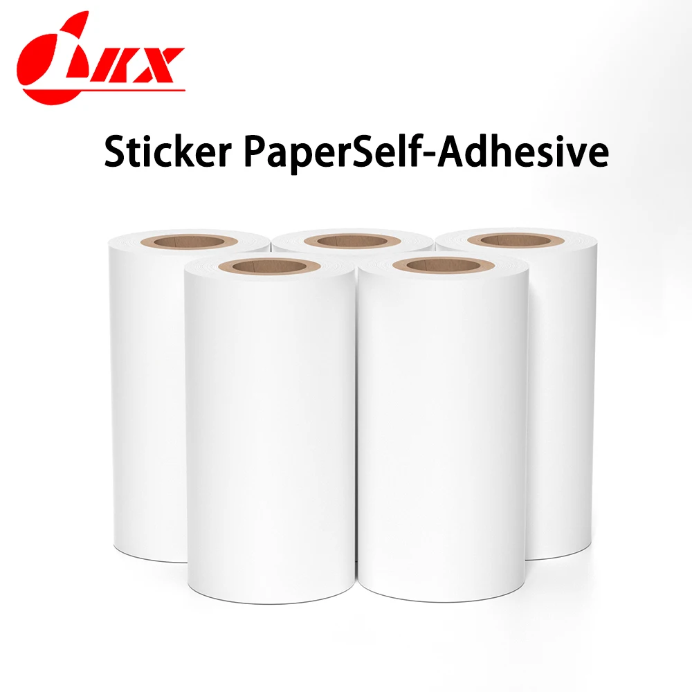 LKX Portable Mini Wireless Thermal Pocket Printer Self-adhesive Stickers Use for Phomemo T02 Journal Sticker impresora portátil