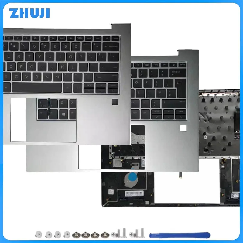 

With Backlit Keyboard For ELITEBOOK 845 840 G9 G10 Palmrest Upper Cover Computer Replacement Part Accessories N09058-001