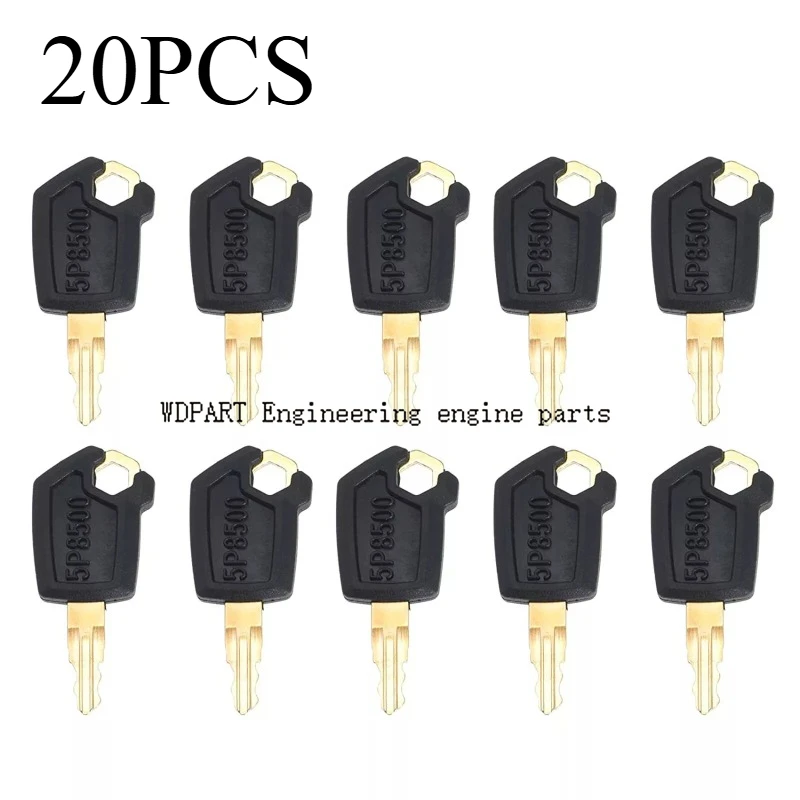 

20Pcs 5P8500 Heavy Equipment keys For Caterpillar CAT excavator ignition key